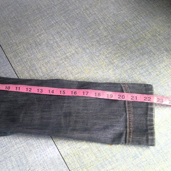 Liz Claiborne Jean Denim Jacket Blue Strech Cotton Women's Medium - Picture 8 of 8